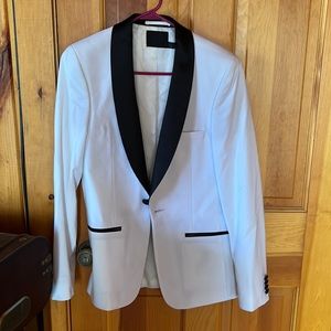 Asos white tux jacket